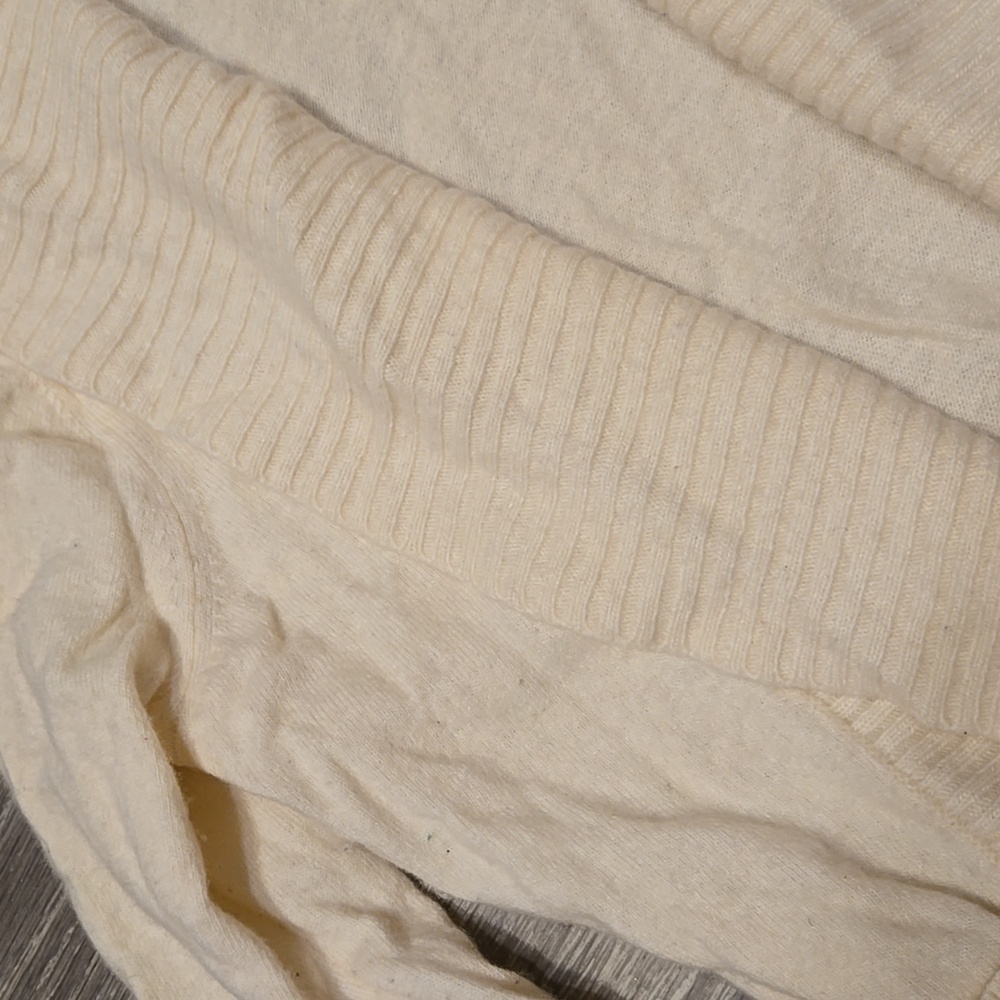 Banana Republic Cream Wool & Cashmere Blend Shawl Collar Cardigan S - Picture 2 of 3